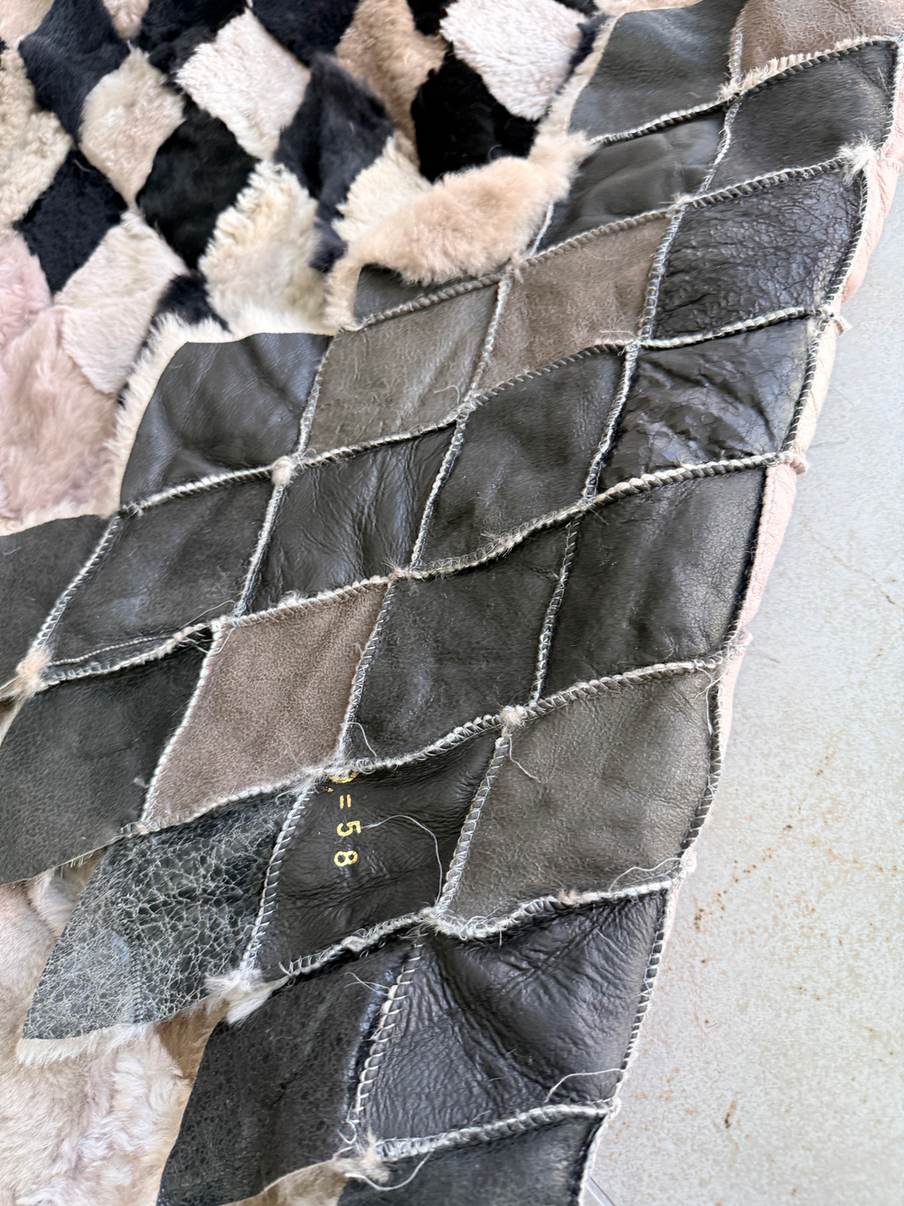 Меховой Коврик прикроватный накидка на кресло из овчины