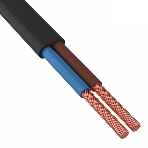 Провод осветительный ШВВП 2х0,5 плоский черный ГОСТ 7399 ККЗ KKZ40-00007015