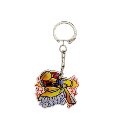 Деревянный брелок Самус