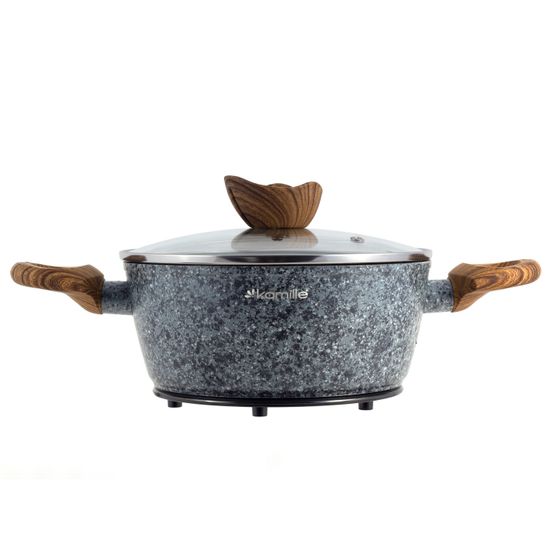 Набор посуды 12 предметов Kamille KM-4440 из алюминия с мраморным покрытием