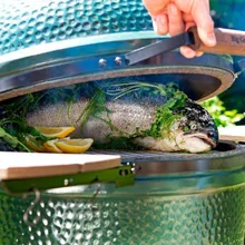 Керамический гриль Big Green Egg S Small (Малый), 33 см, с ножками