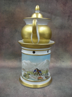 Фарфор. Чайник заварной с батальной сценой. Солдат. Наполеон. Германия