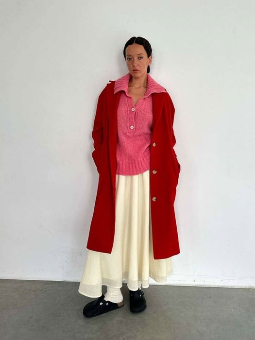 Пальто Страна счастья (красный)