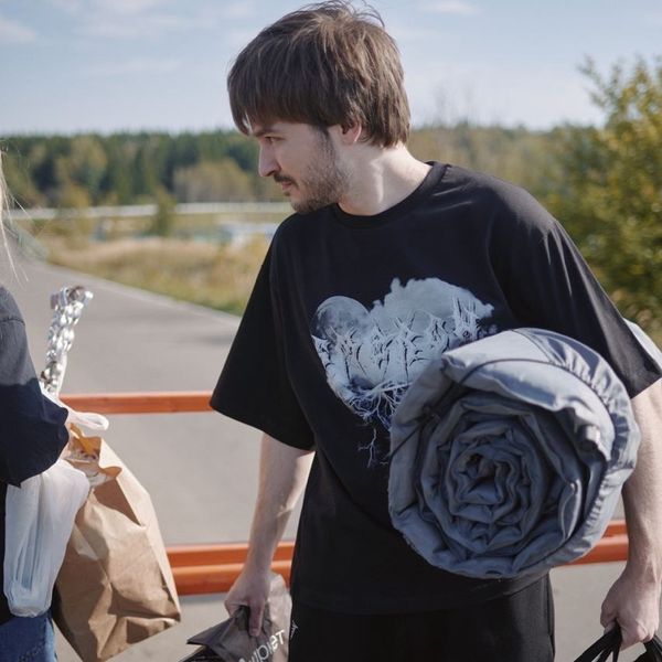 Футболка Оверсайз Принт #7 черная - фото 7