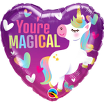 Шар Фольгированный Единорог YOU'RE MAGICAL сердце (Фиолетовый)