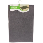 Коврик придверный Селфи 37*57 см завитки серый