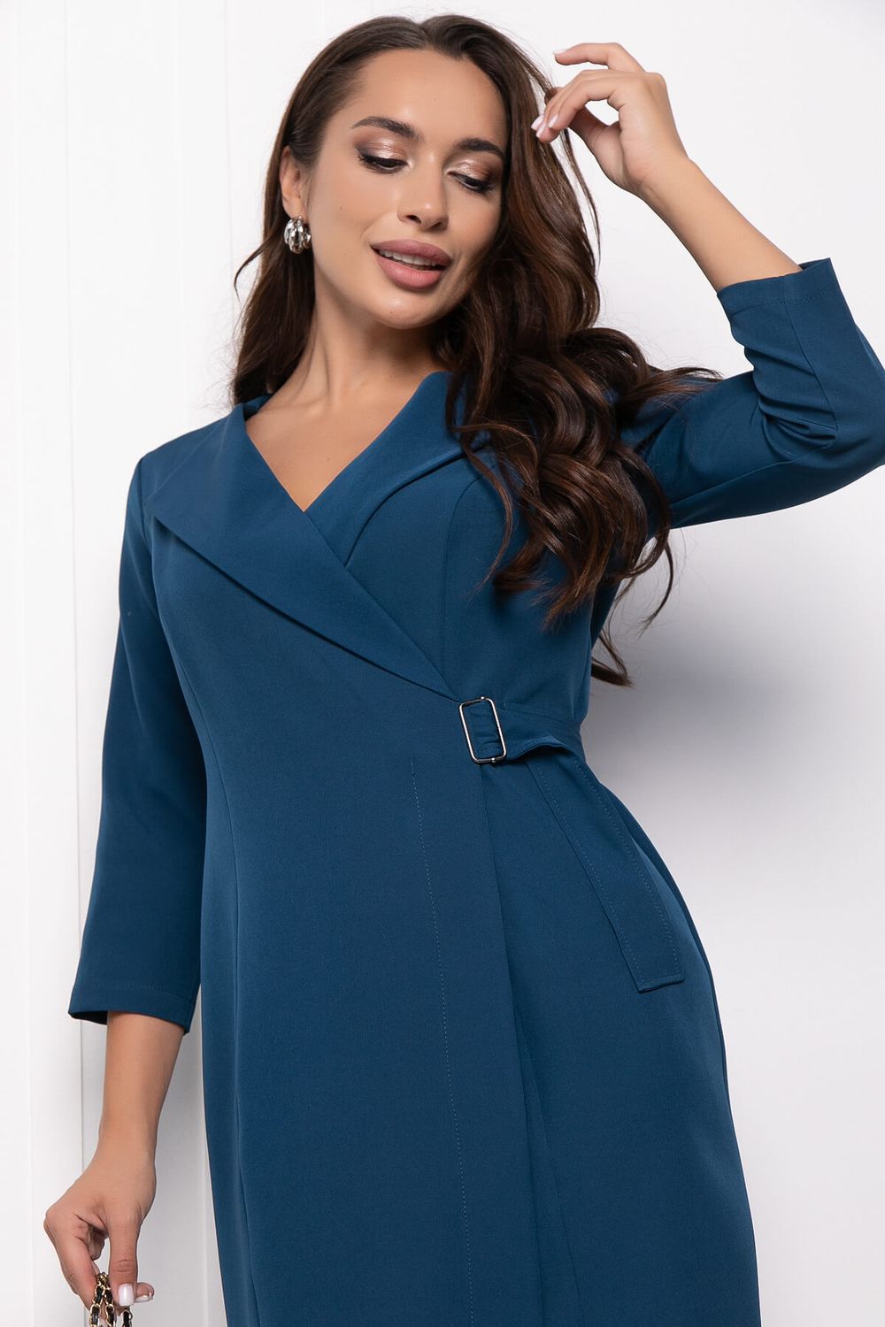 Платье на запахе "Вэнди" (морская волна) П7343 LT Collection