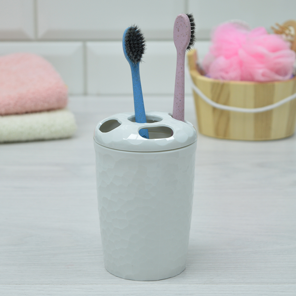 Стакан для зубных щеток "Tule", светло-серый