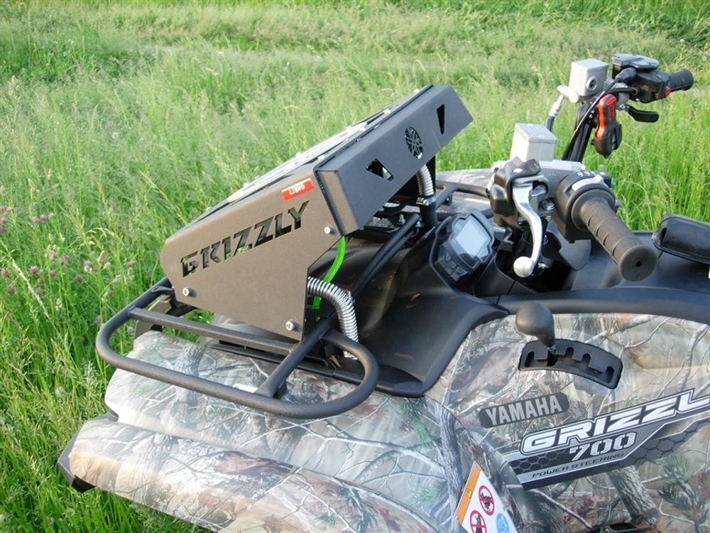 Комплект выноса радиатора для Yamaha Grizzly 550/700 Litpro серебро, алюминиевый