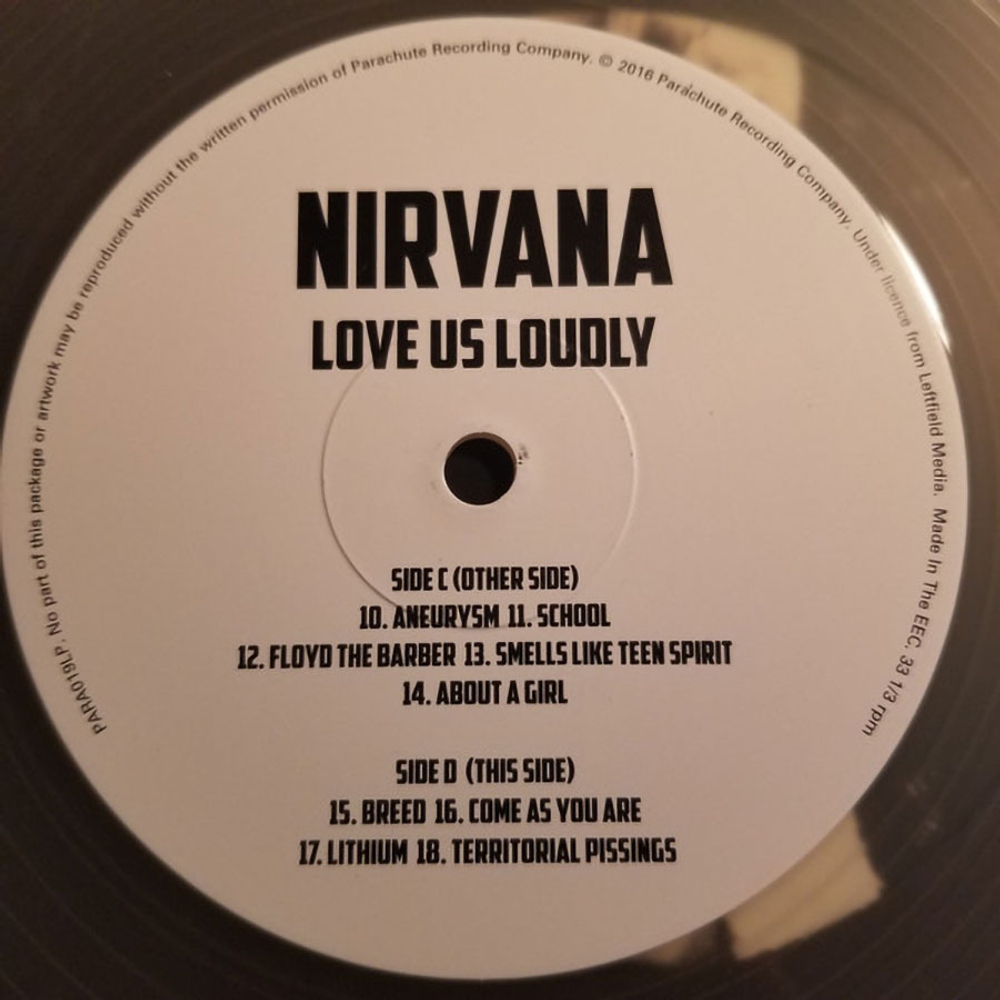 Nirvana / Love Us Loudly (Limited Edition)(Clear Vinyl)(2LP)