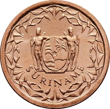 1 цент 2012 Суринам