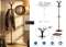 Вешалка напольная Д 1 ЛАЙТ черный/средне-коричневый