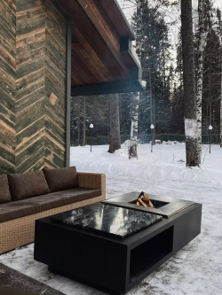 Дровяной гриль-стол Elbrus Grill Фудзияма 800 (размер стола 1900x1000 мм)