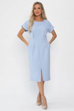 Платье с карманами Утренняя роса (голубое) П14370-16М LT Collection
