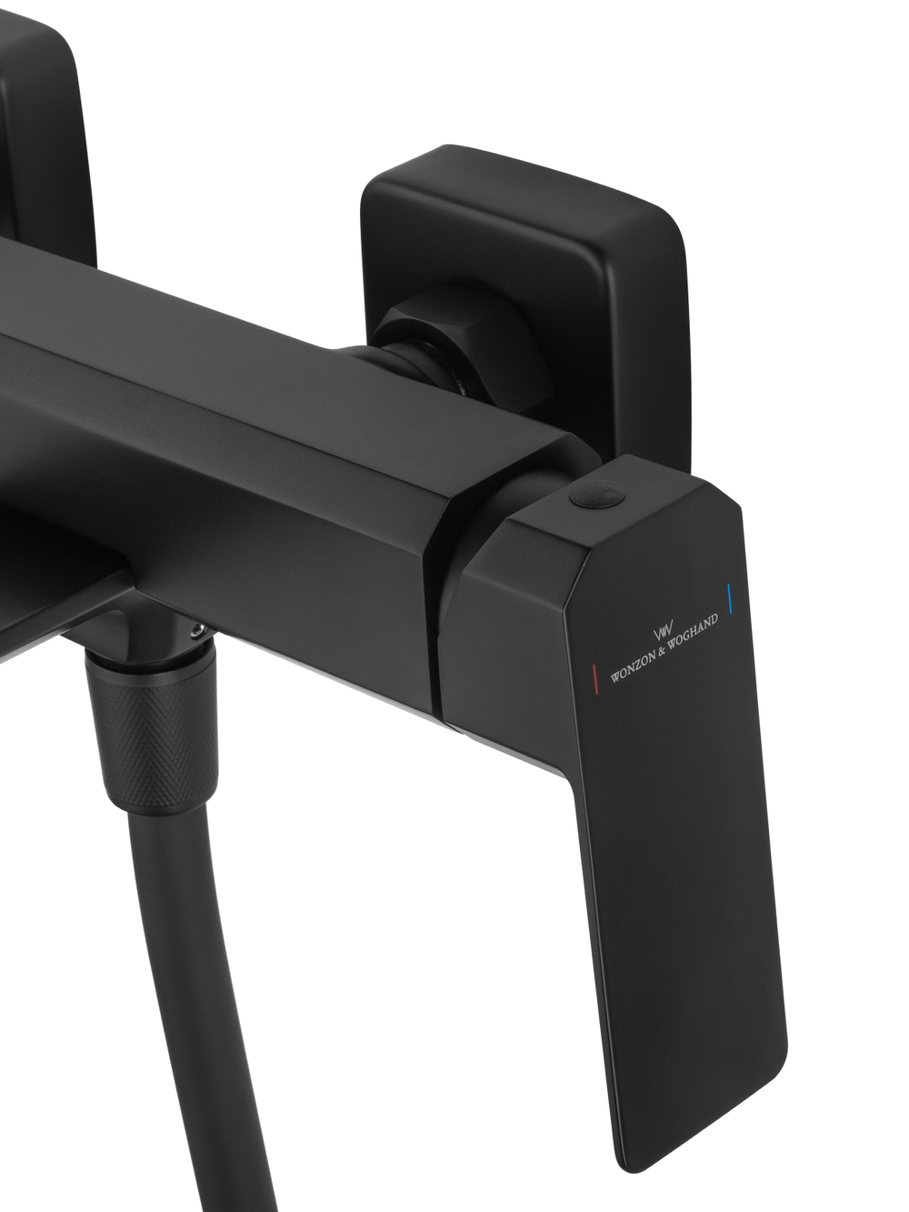 Смеситель для ванны с душем WONZON & WOGHAND DIAMOND, Черный матовый (WW-88639011-MB)