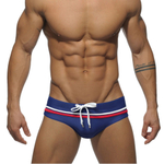 Темно-синие плавки с двумя контрастными полосками (Размер: XL) (Цвет: темно-синий)