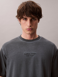 Футболка Calvin Klein Faded Dye Logo Graphic Classic Stormy Weather