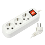 Удлинитель бытовой 3 гн, 3 м, ПВС, 3х1 мм2, с/з, выкл, Smartbuy, SBE-16-3-03-ZS