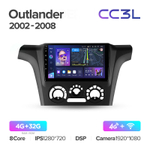 Teyes CC3L 9"для Mitsubishi Outlander 1, Airtrek 2002-2008