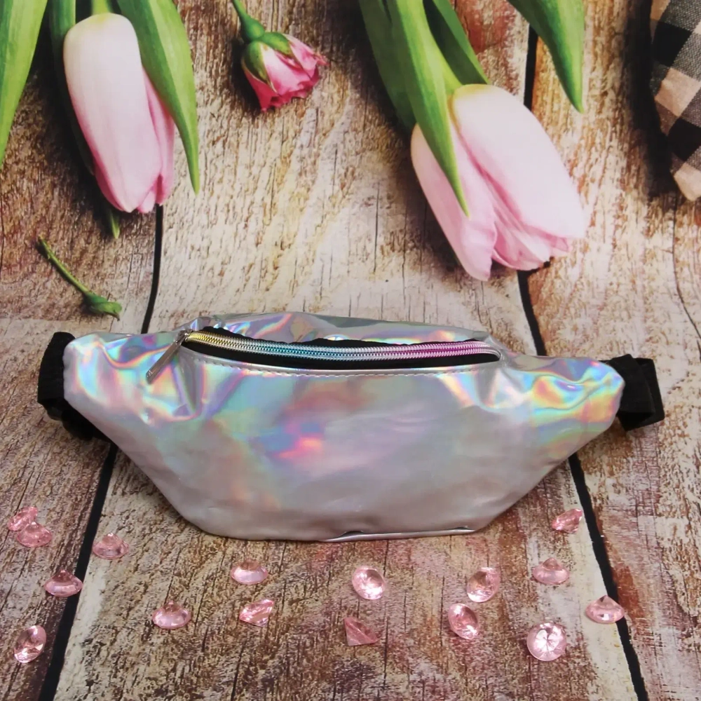 Сумка на пояс «Ultramarine - Elements», цвет серебро, 30*13*7см