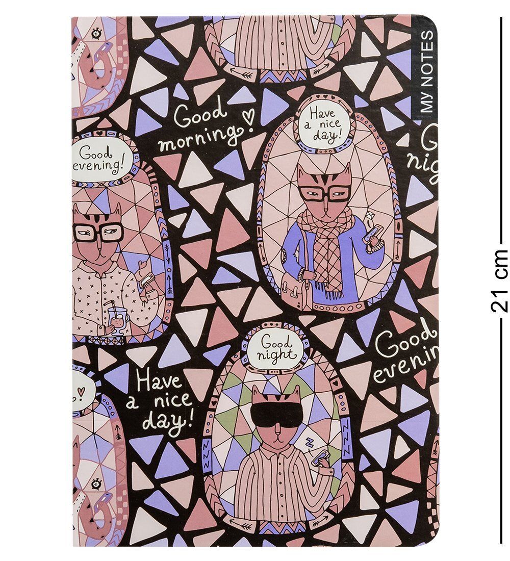 BM-21/3 Блокнот бол. «Богемные коты» (твердая обложка)