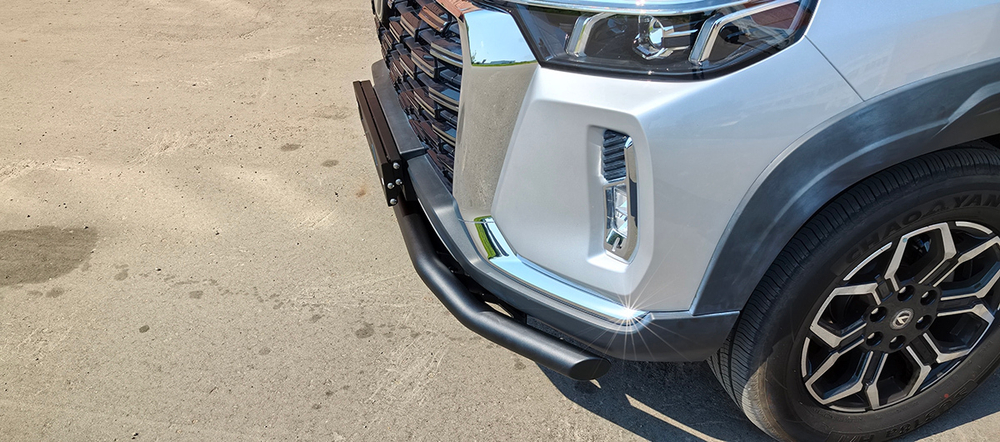 Бампер силовой передний/защита штатного бампера Changan Hunter Plus c защитой радиатора РИФ