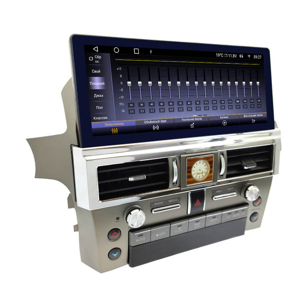 Магнитола для Lexus GX460 2009-2019 - Carmedia ZH-L1208 монитор 12.3" на Android 12, 8Гб+128Гб, CarPlay, 4G SIM-слот