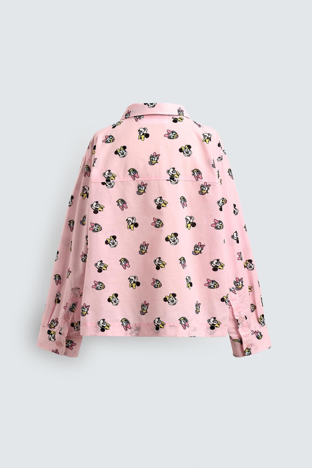 ZARA X DISNEY РУБАШКА DAISY + MINNIE, ПАСТЕЛЬНО-РОЗОВЫЙ