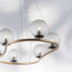 815263 Люстра BARI 6х10W(led) G9 ЗОЛОТО/ЧЕРНЫЙ МАТОВЫЙ