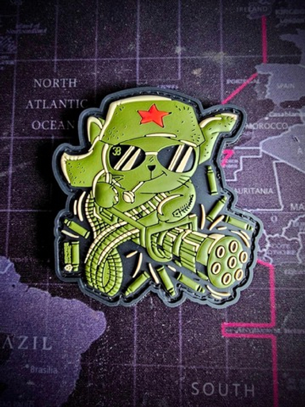 Шеврон Земля Воинов Котик №10 Пулеметчик