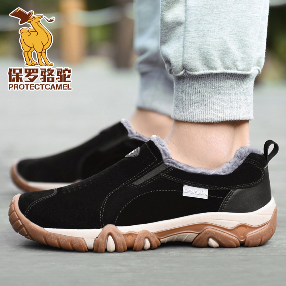PROTECTCAMEL Fleece lined Breathable Thermal Abrasion Resistant Low top Insulated Shoes Unisex