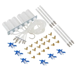 Тестер обратки дизельных форсунок системы Common Raill с комплектом адаптеров, в кейсе ''Premium'' Forsage F-902G8D(F-04A3024D)