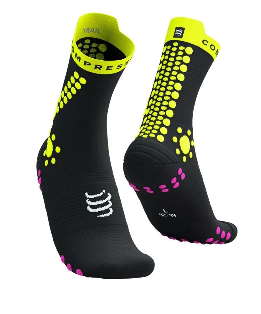 Теннисные носки Compressport Pro Racing v4.0 бег 1P - черный