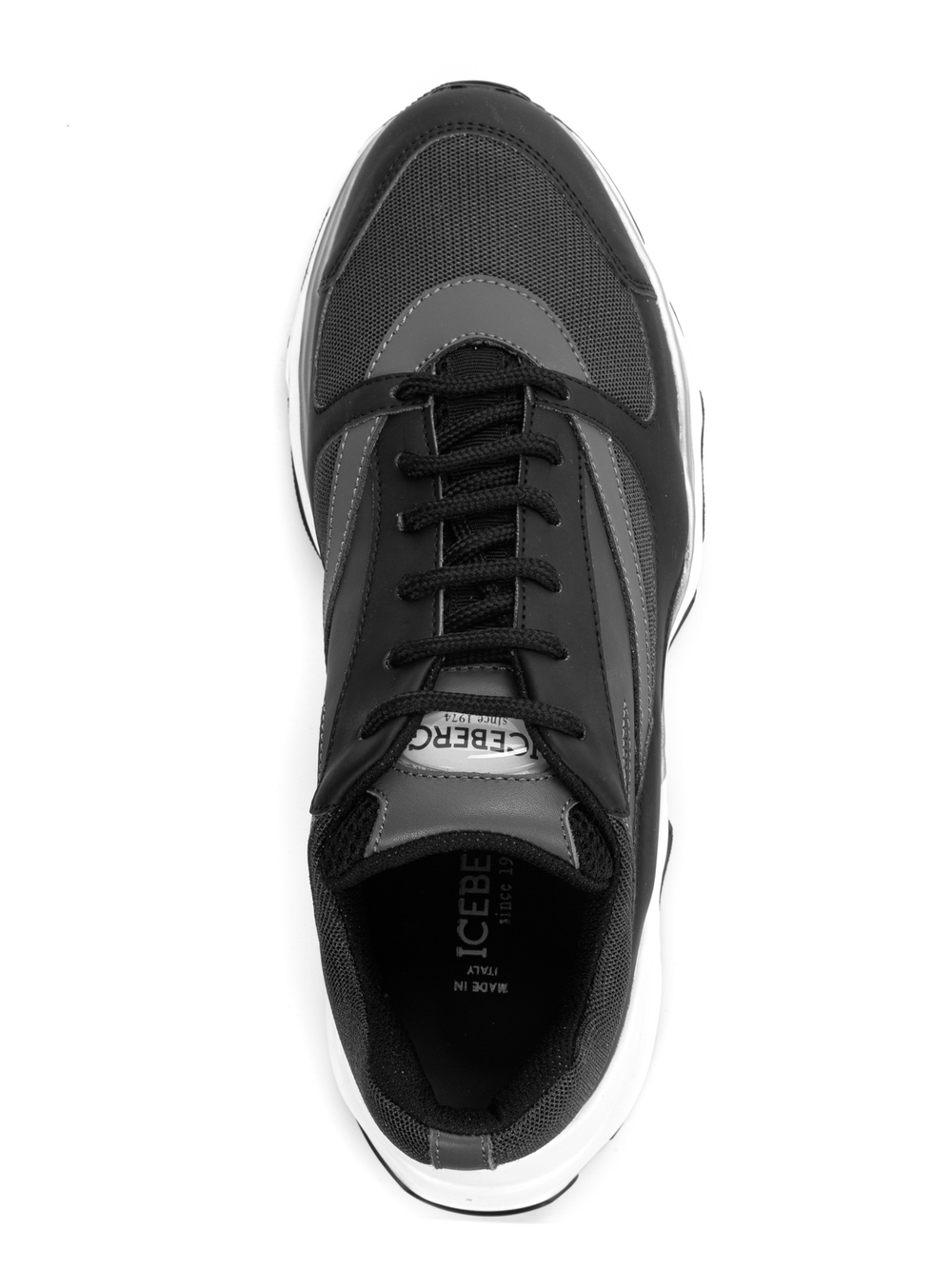 Кожаные кроссовки Iceberg 1717 черные