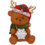 Фигурка новогодняя «Мишка со снежинкой» 11,5*11*15,5 см