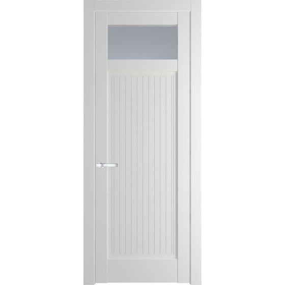 Межкомнатная дверь эмаль Profil Doors 3.3.2PM крем вайт остеклённая