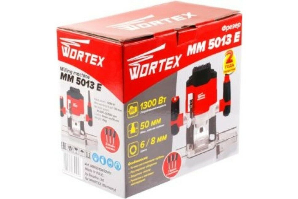 Вертикальный фрезер Wortex Фрезер WORTEX MM 5013 E (MM5013E02411), 1300 Вт