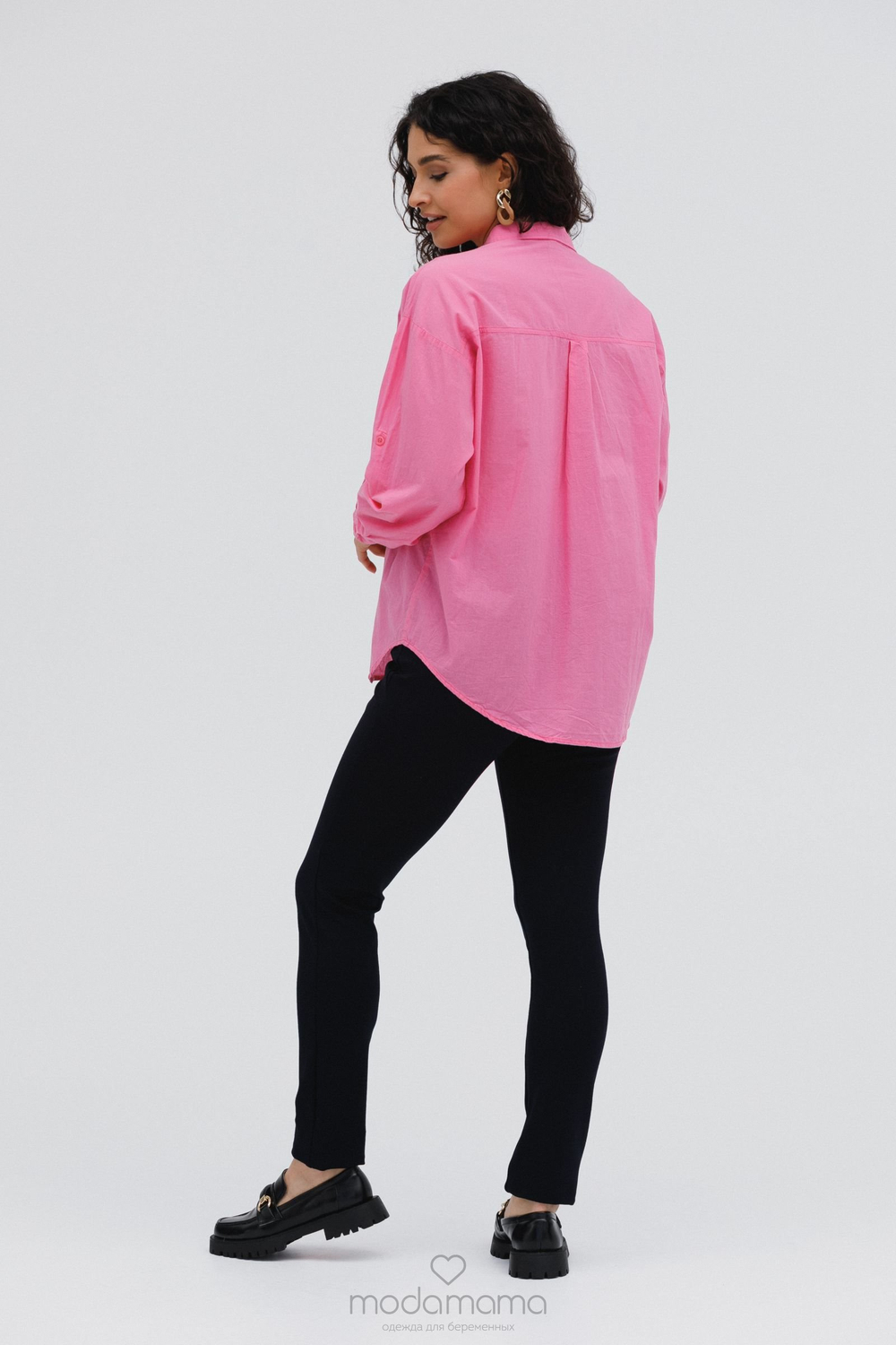 Брюки женские для беремнных без начеса плотные черные тр-820