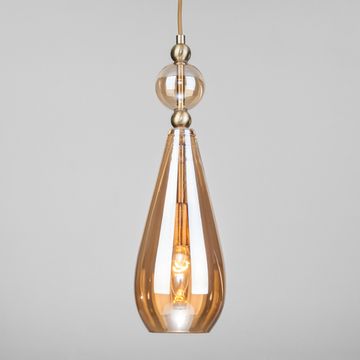 Подвесной светильник 50202/1 янтарный Ilario Eurosvet