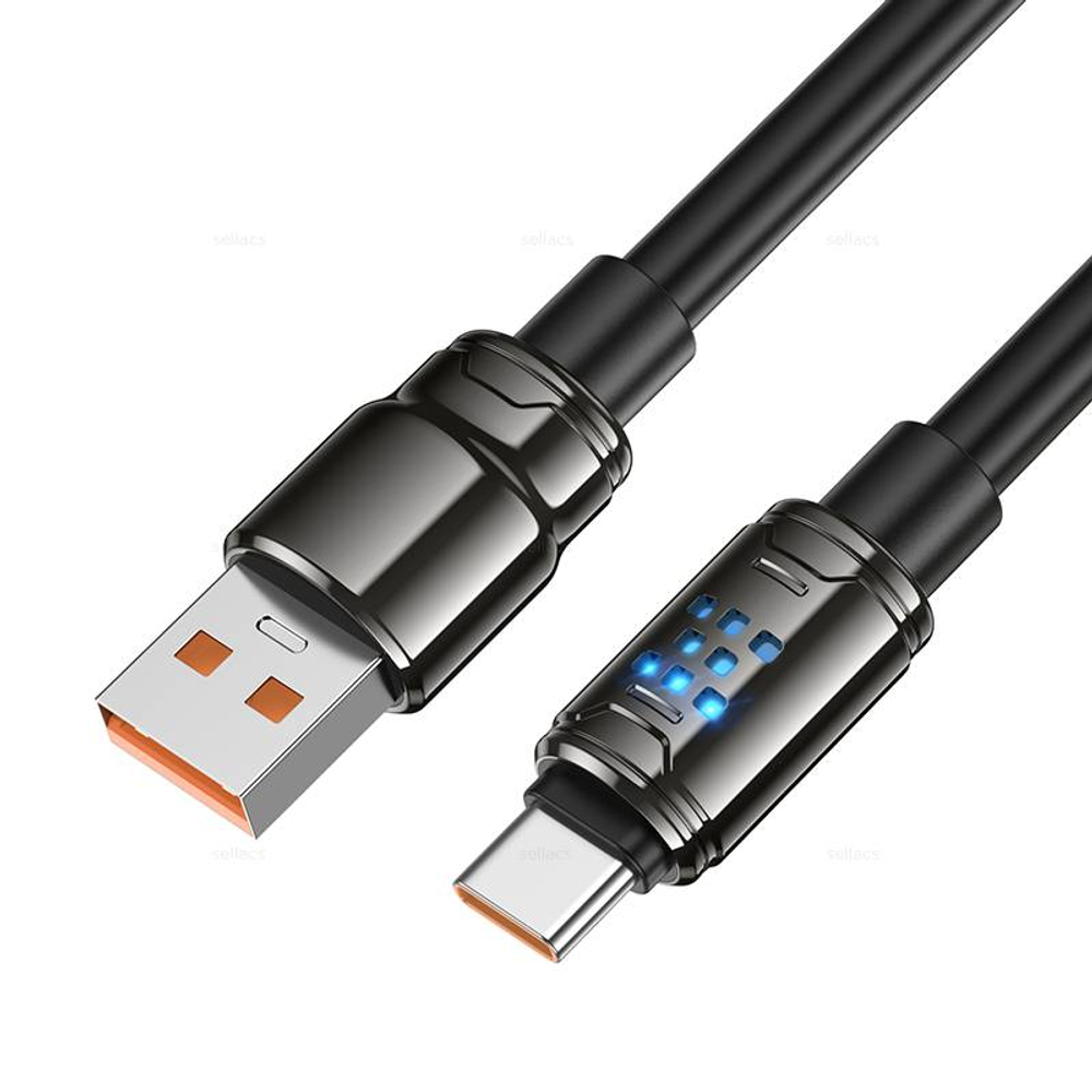 Кабель USB на Type-C 5A Hoco U143 (black) (Краснодар склад)
