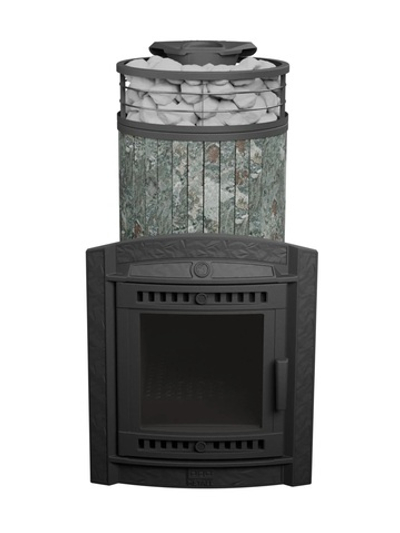 Печь банная «Атмосфера XL» Жадеит ламель+сетка с тоннелем