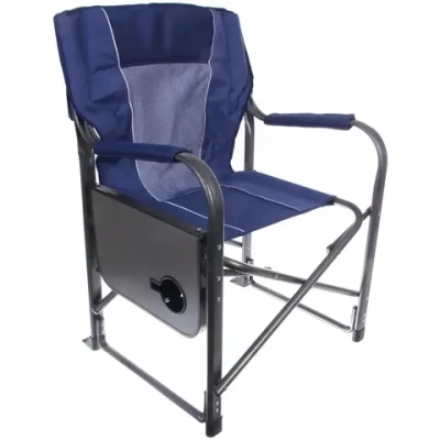 Кресло складное с подлокотниками до 100 кг SJ-0053, 52*62*92 см, цвет: синий, ТуристМастер