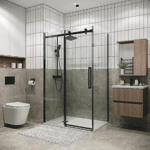 Душевой уголок Grossman Classic 100х100 120.K33.04.1010.42.00 стекло прозрачное/профиль графит сатин