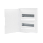 Щиток 24 мод настенный FRAME, белый, с белой дверцей, с 4 шинами PEN (2шт на 8 отв. и 2шт на 6 отв)