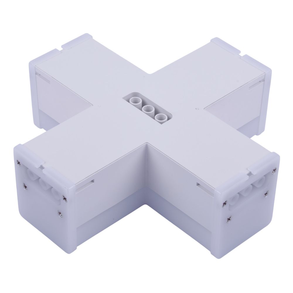 ULO-N11X-12W-4000K IP40 WHITE Светильник светодиодный X-образный. Белый свет 4000K. 2000Лм. Алюминий. Цвет белый. TM Uniel