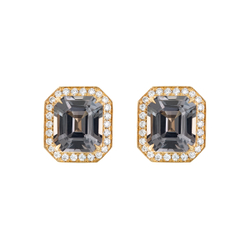 Серьги Пусеты со Шпинелью и Бриллиантами, E0015-71/1