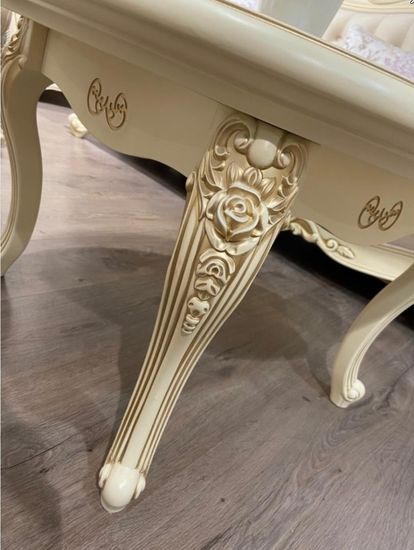 Стол журнальный МОНА ЛИЗА круглый крем