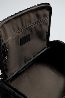 ZARA РЮКЗАК ИЗ ВЫСОКОТЕХНОЛОГИЧНОЙ ТКАНИ ДЛЯ ПУТЕШЕСТВИЙ, ЧЕРНЫЙ