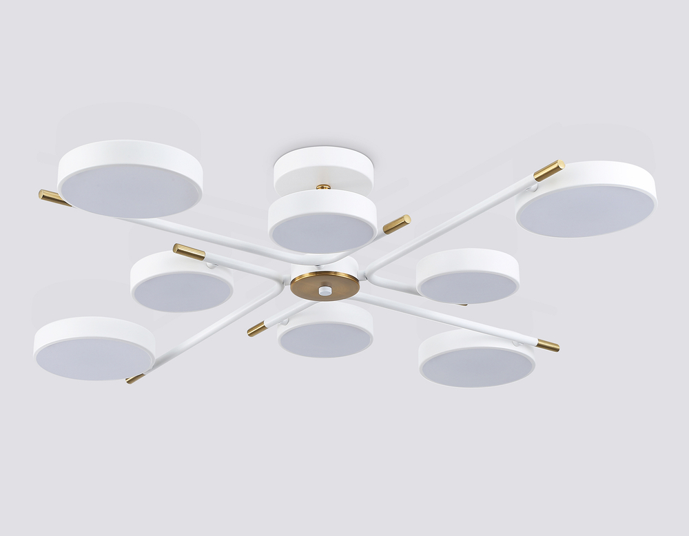 FL516338/8 WH/CP белый/медь 120W 3000-6000K D850*170 (без ПДУ)