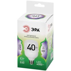 Лампа светодиодная ЭРА GREEN LINE LED POWER T80-40W-865-E27/E40 GL 40Вт колокол холодный свет Е27/Е40 | Лампы cветодиодные POWER